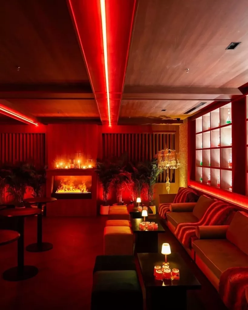 interior of Baccarat bar and club in Sukhumvit soi 24 in Bangkok