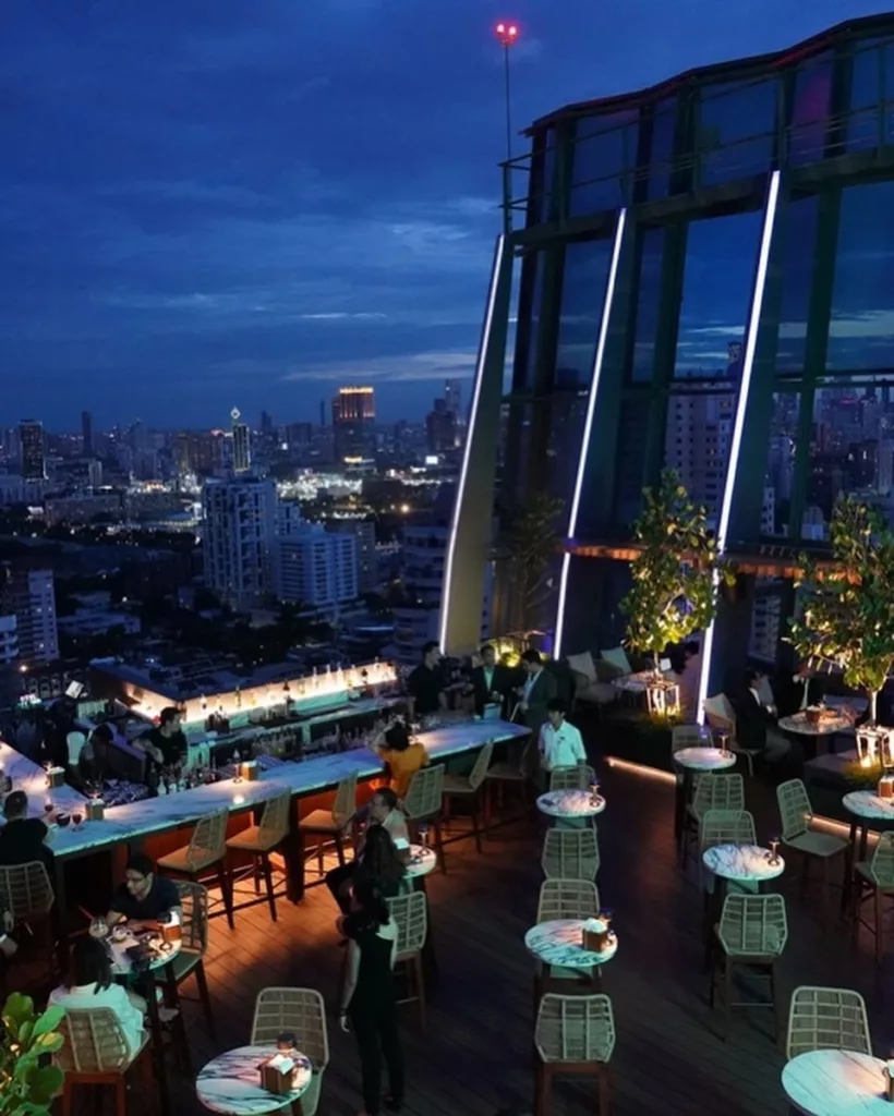 view of Spectrum rooftop bar in Bangkok